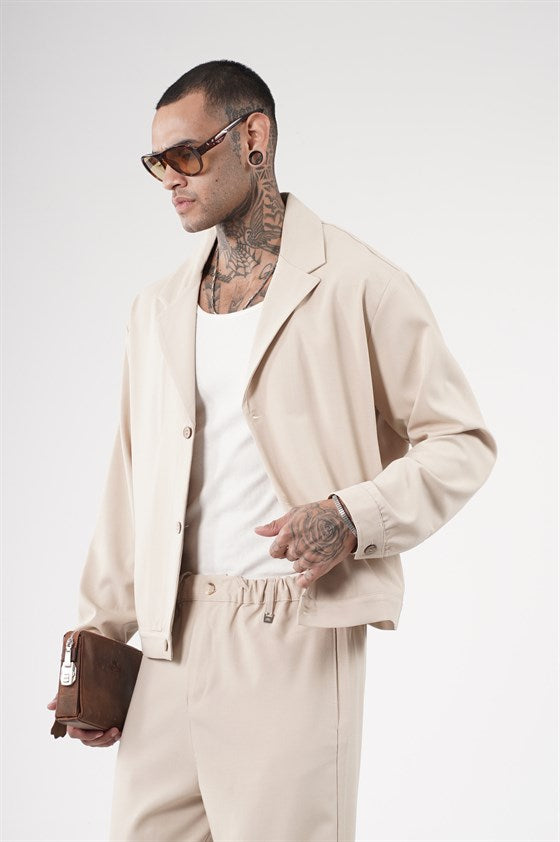Image of Oversize Kalıp Kumaş Blazer Alt Üst Takım