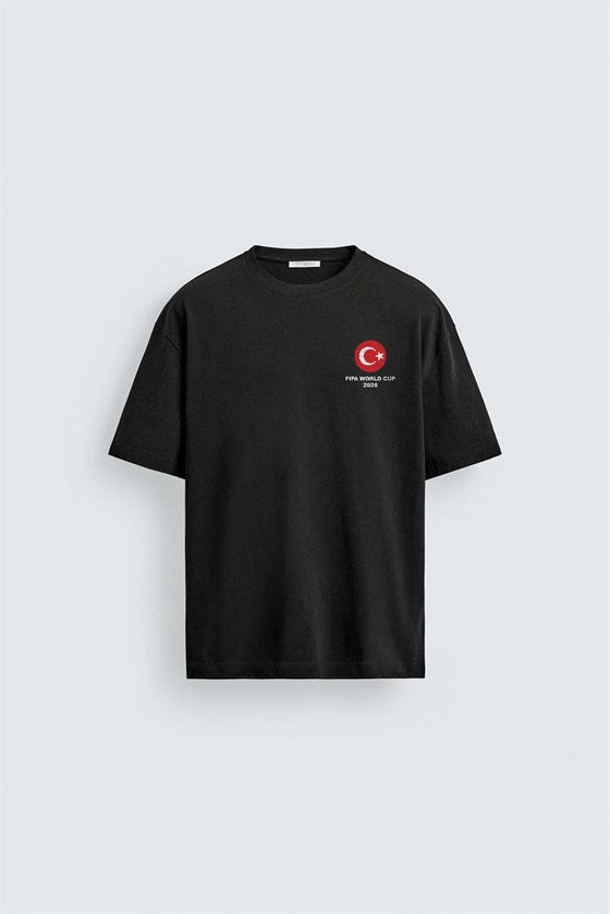 Image of Oversize Kalıp Unisex 2026 Word Cup Bizim Çocuklar Baskılı Tişört