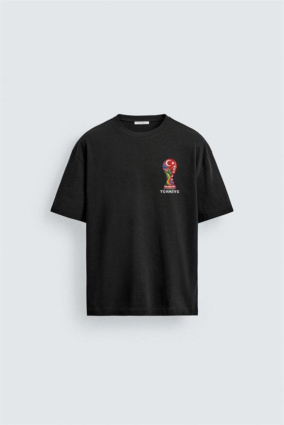 Image of Oversize Kalıp Unisex Word Cup 2026 Türkiye Baskılı Tişört
