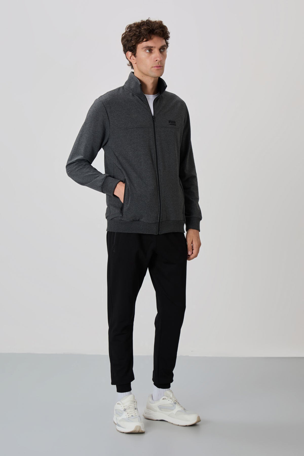 Image of Anton Antrasit Melanj - Siyah Jogger Eşofman Takım - 85178