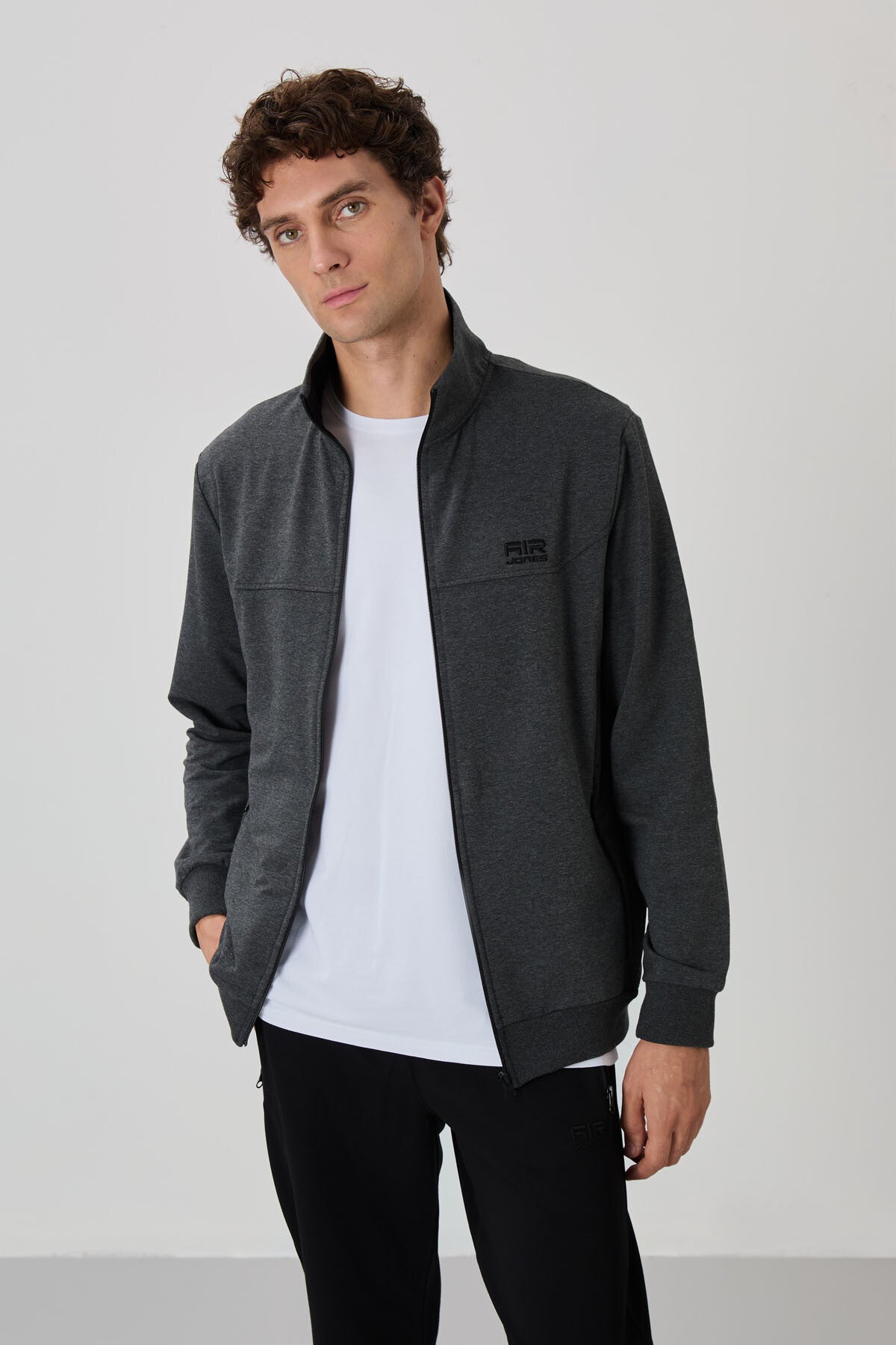 Image of Anton Antrasit Melanj - Siyah Jogger Eşofman Takım - 85178