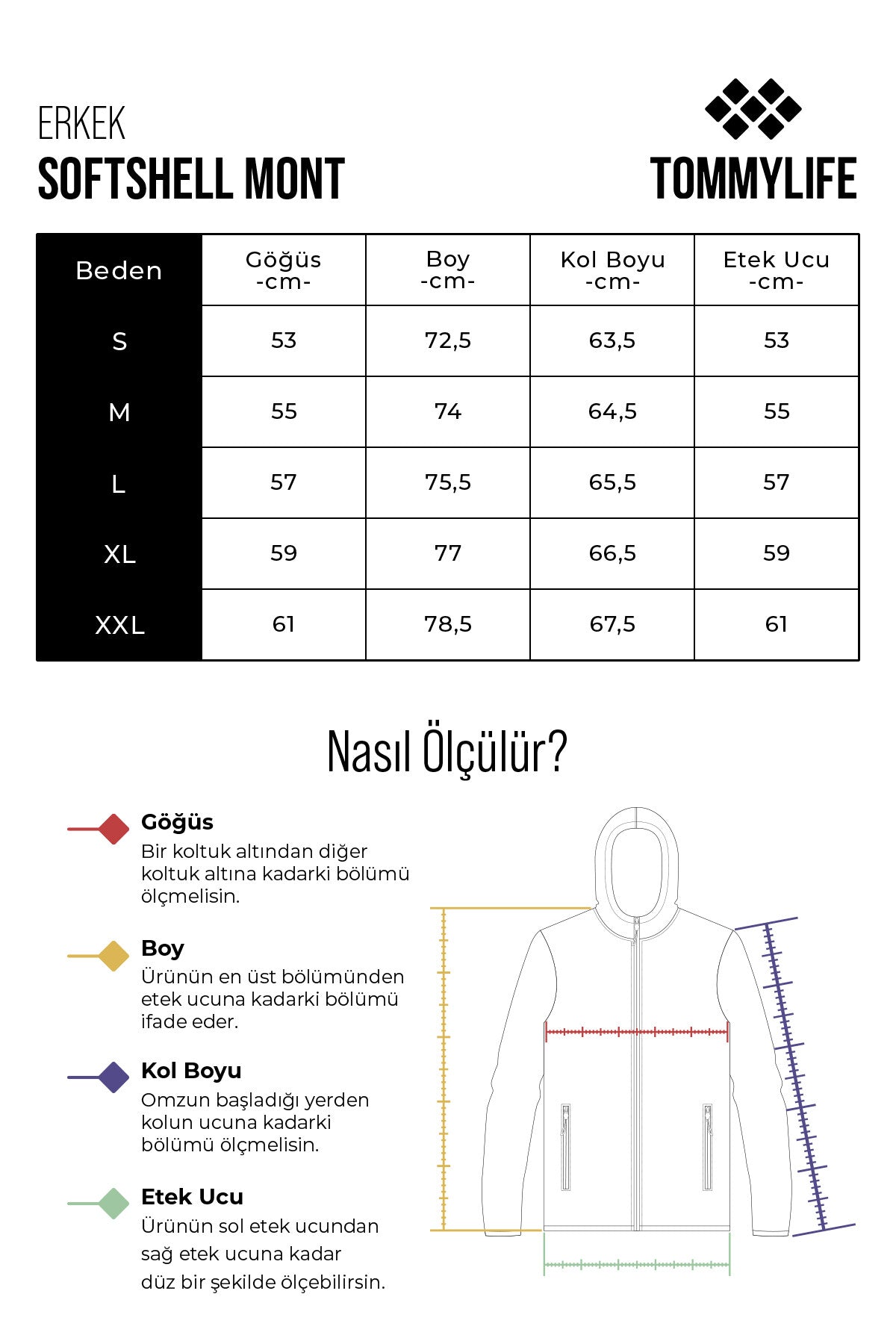 Image of Antrasit Fermuarlı Dik Yaka Su ve Rüzgar Geçirmez Softshell Erkek Mont - 88050