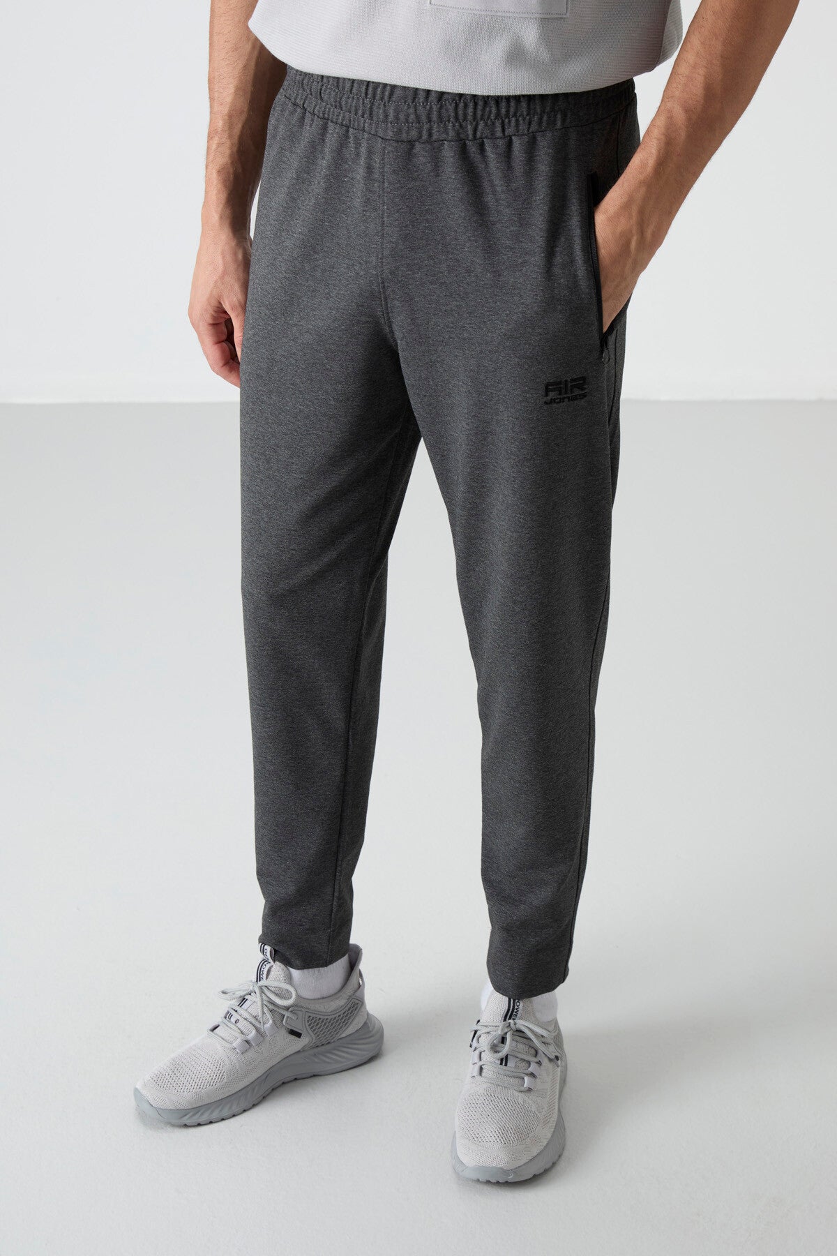 Image of Barton Antrasit Melanj Jogger Erkek Eşofman Alt - 84952