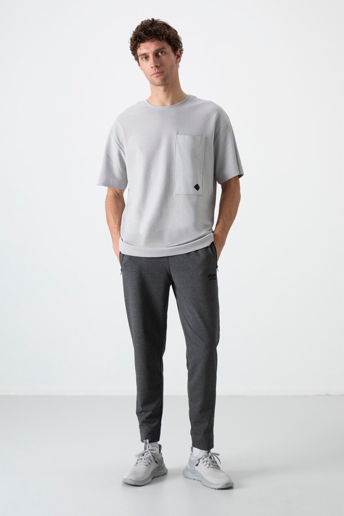 Image of Barton Antrasit Melanj Jogger Erkek Eşofman Alt - 84952