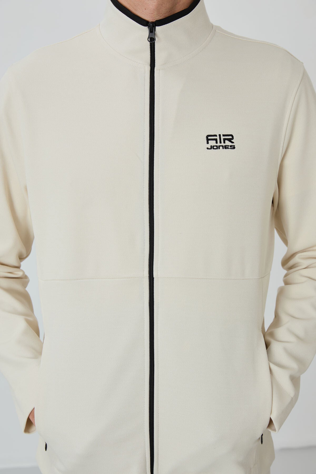 Image of Set trening Carlos bej standard fit pentru bărbați - 85209