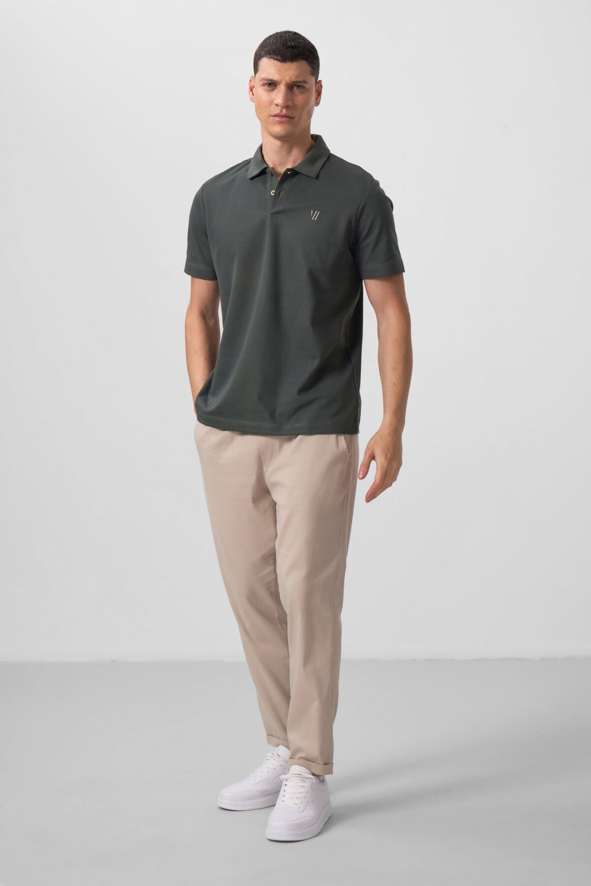 Image of Çağla Standart Kalıp Basic Polo Yaka Erkek T-Shirt - 87768