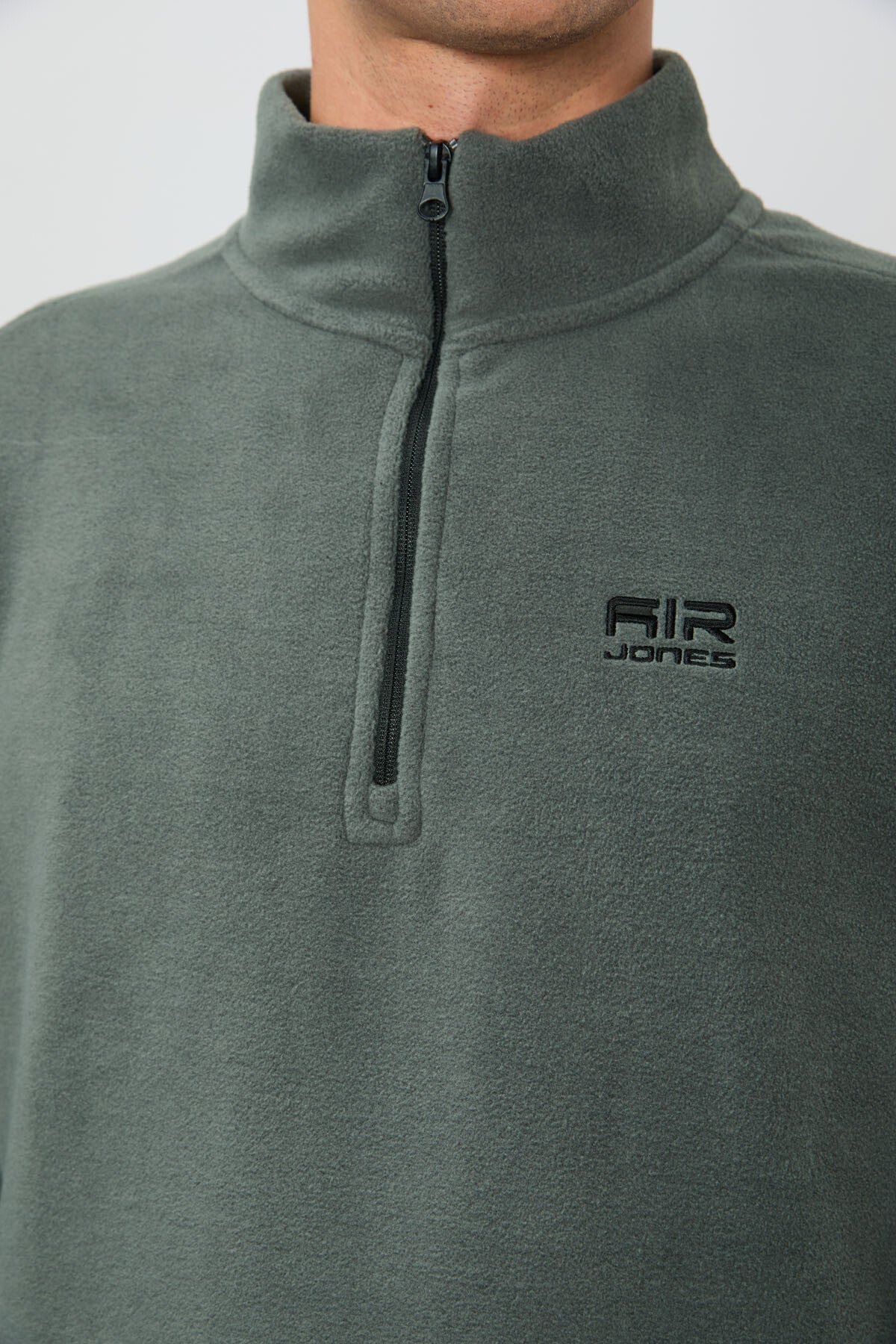 Image of Hanorac din fleece pentru bărbați cu guler înalt River Çağla - 88310