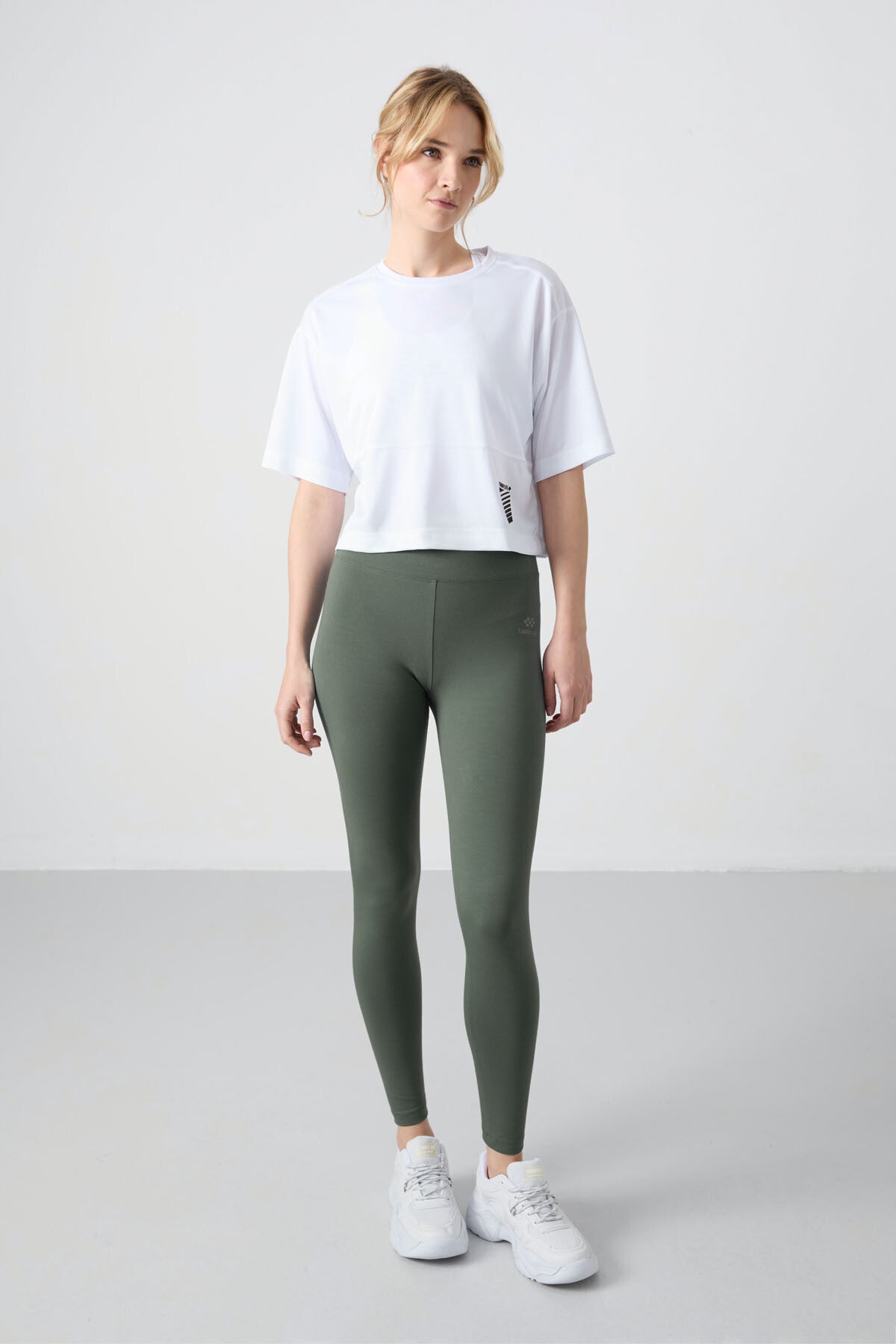 Image of Çağla Yüksek Bel Toparlayıcı Slim Fit Dar Paça Kadın Tayt - 94011