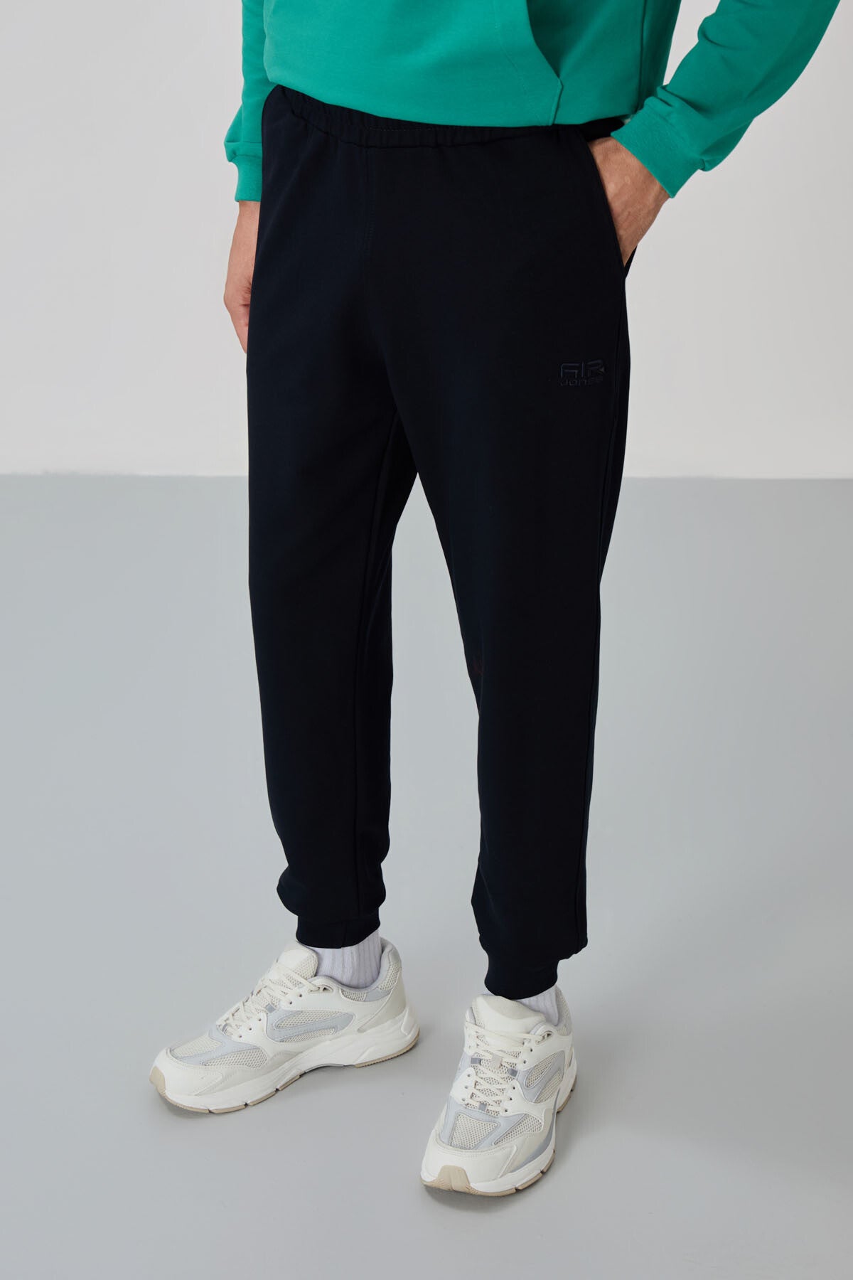 Image of Herbert Deniz Green - Trening bleumarin cu guler înalt - 85233