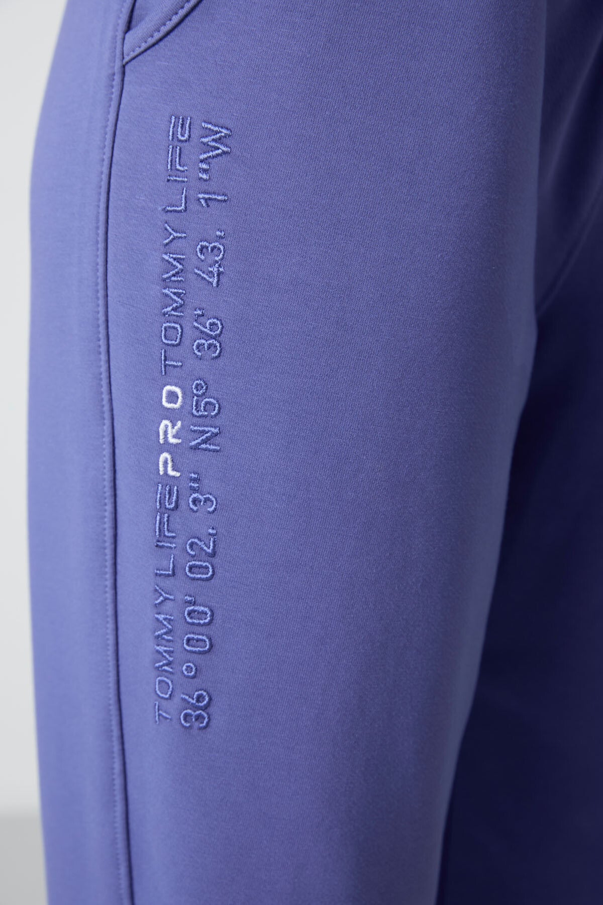 Image of Set trening pentru femei cu glugă violet, buzunar tip cangur, supradimensionat, tiv elastic - 95288