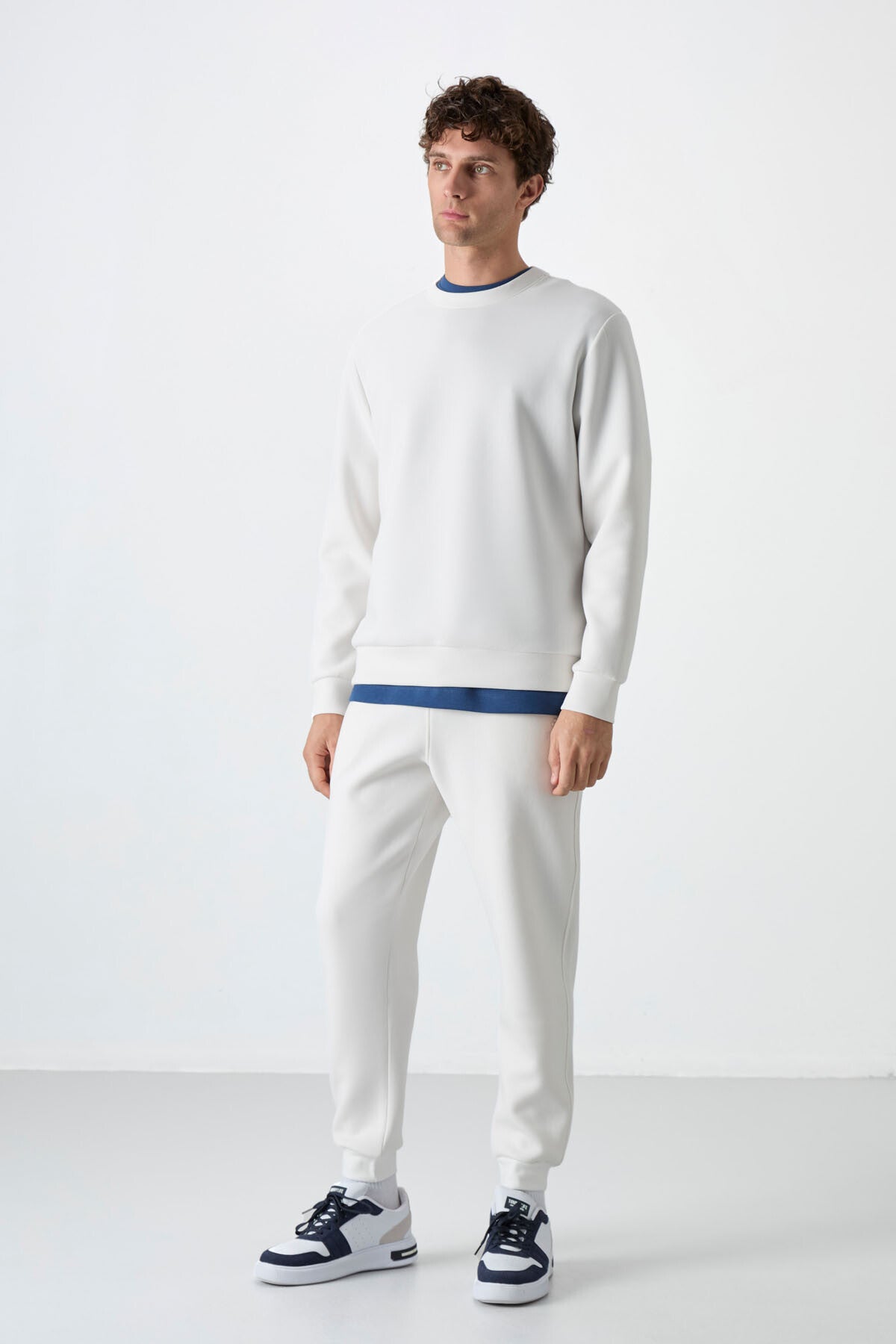 Image of Hanorac bărbătesc Off-White Basic Rope Neck Fit Relaxed Fit - 88053