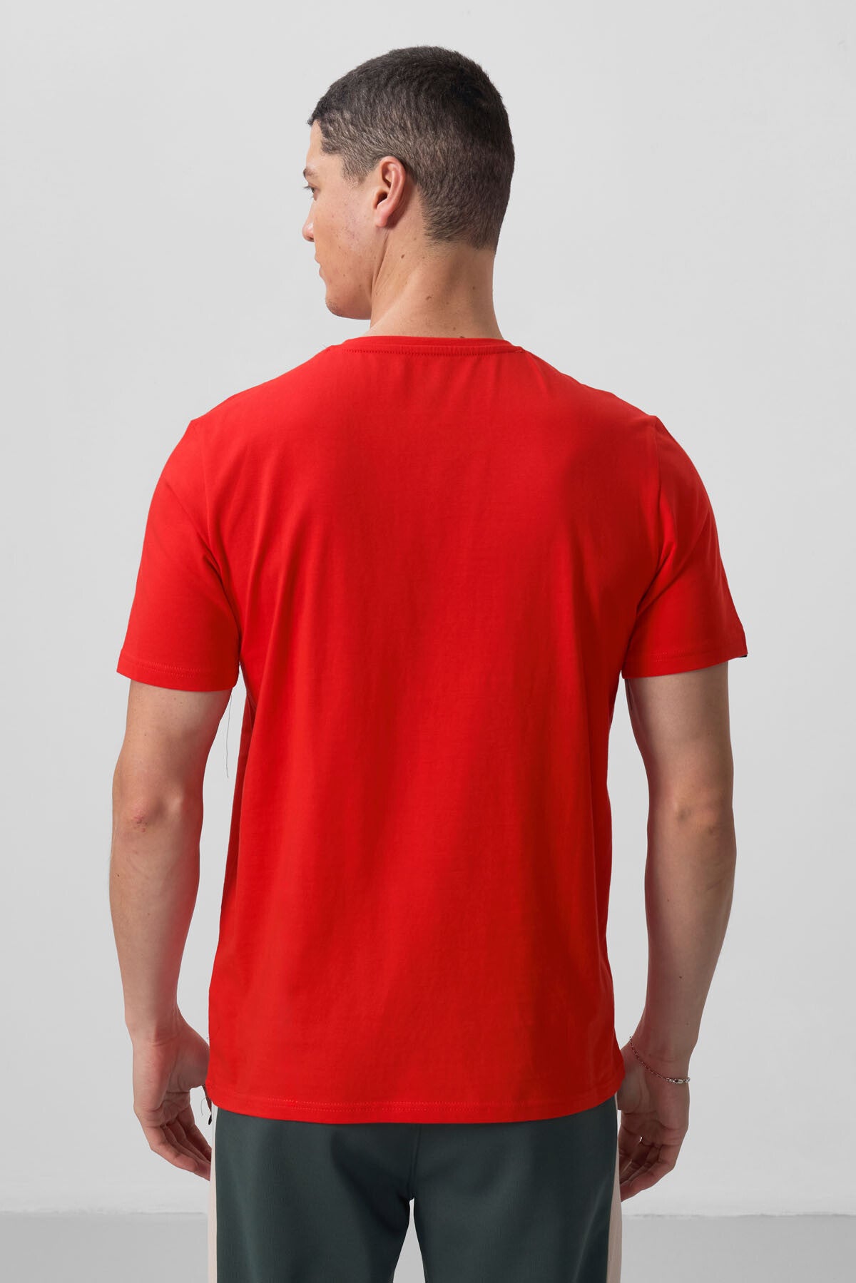 Image of Fiesta Erkek Basic Kısa Kol Standart Kalıp O Yaka T-shirt - 87911