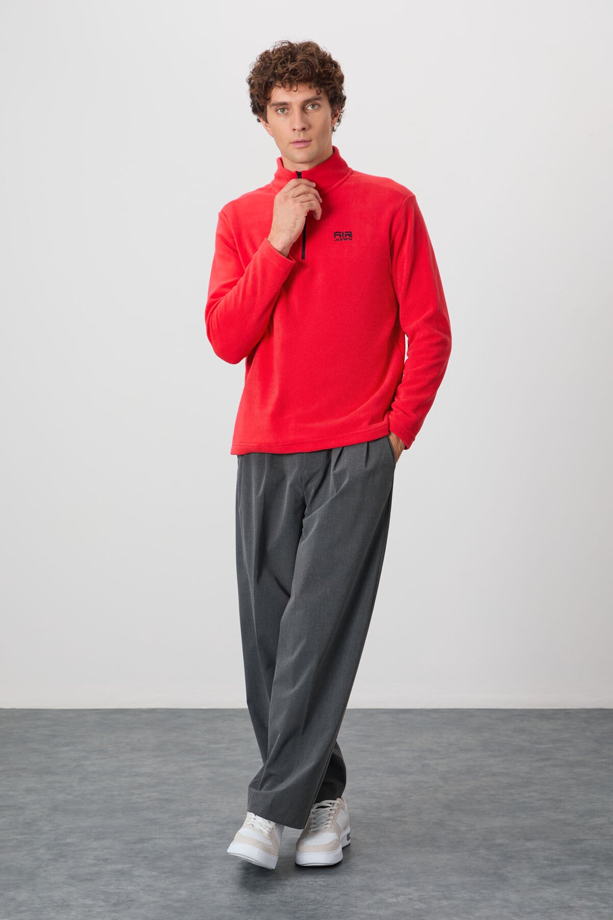 Image of River Fiesta Dik Yaka Erkek Polar Sweatshirt - 88310