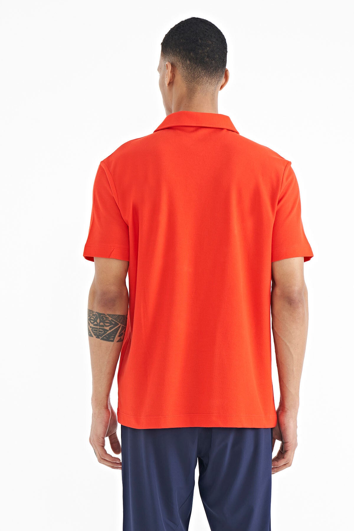 Image of Fiesta Yazı Baskılı Standart Form Polo Yaka Erkek T-shirt - 88236