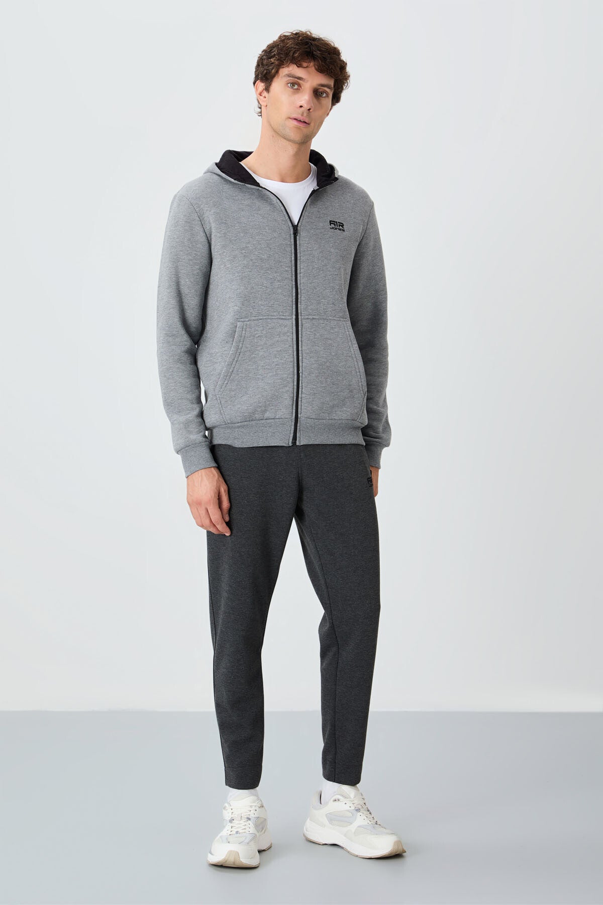 Image of Hector Gri Melanj Şardonlu Erkek Sweatshirt - 88139