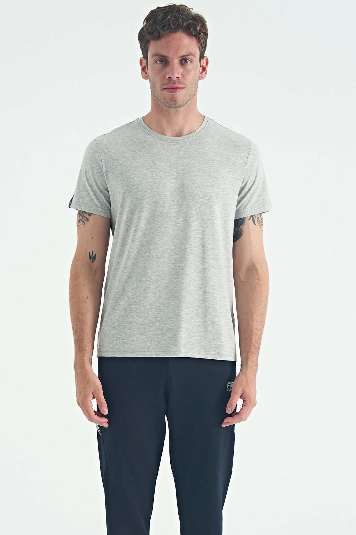 Image of Calvin Gri Melanj Basic Erkek T-Shirt - 88245