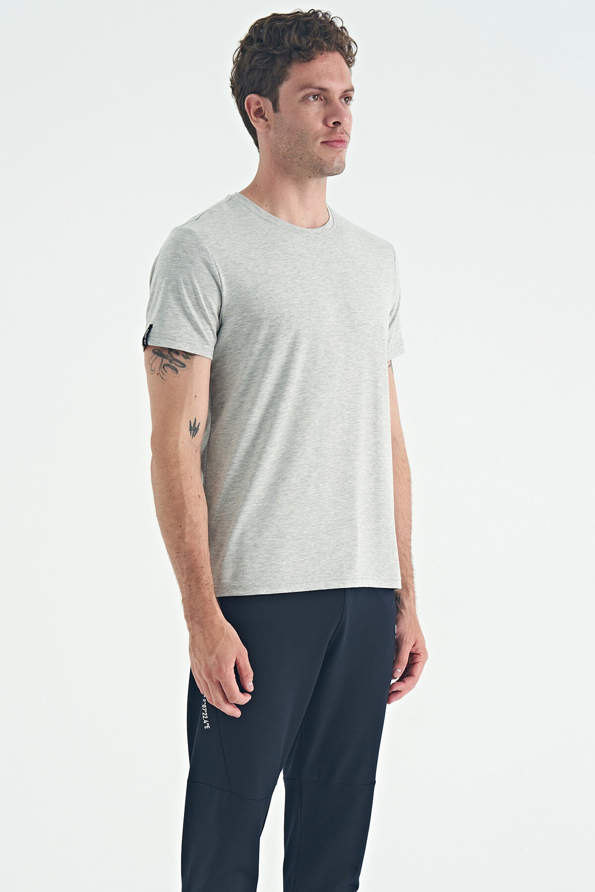 Image of Calvin Gri Melanj Basic Erkek T-Shirt - 88245