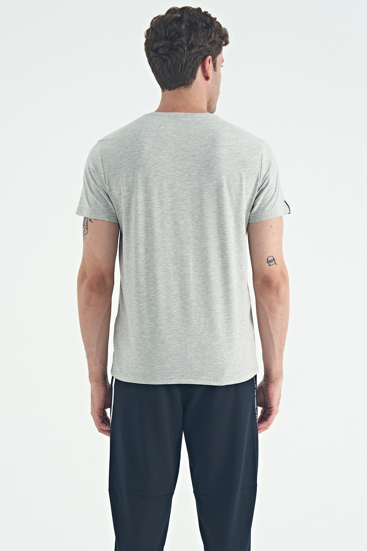 Image of Calvin Gri Melanj Basic Erkek T-Shirt - 88245