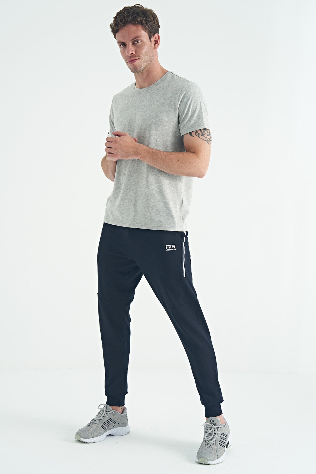 Image of Calvin Gri Melanj Basic Erkek T-Shirt - 88245