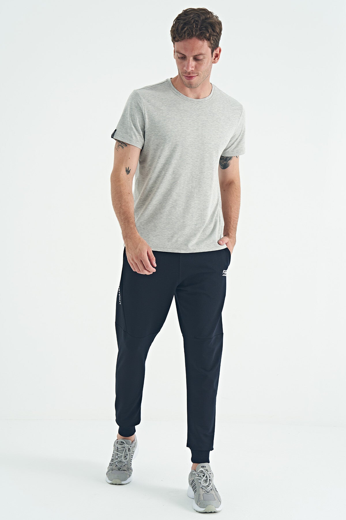 Image of Calvin Gri Melanj Basic Erkek T-Shirt - 88245