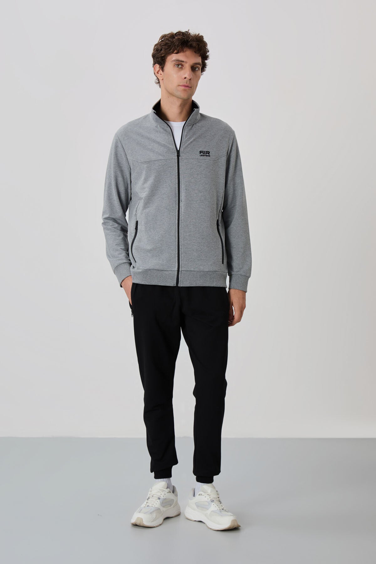 Image of Anton Gri Melanj - Siyah Jogger Eşofman Takım - 85178