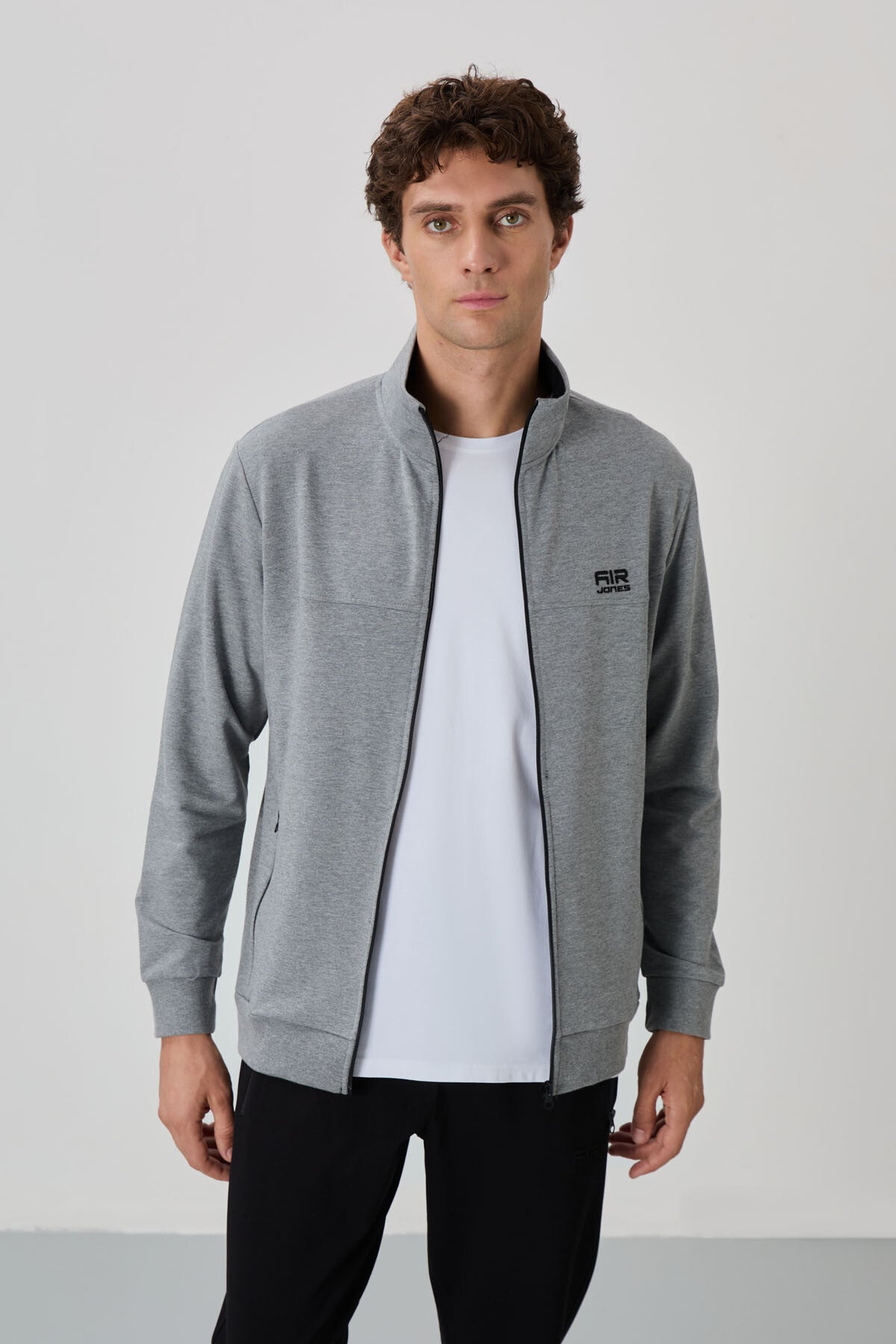 Image of Anton Gri Melanj - Siyah Jogger Eşofman Takım - 85178