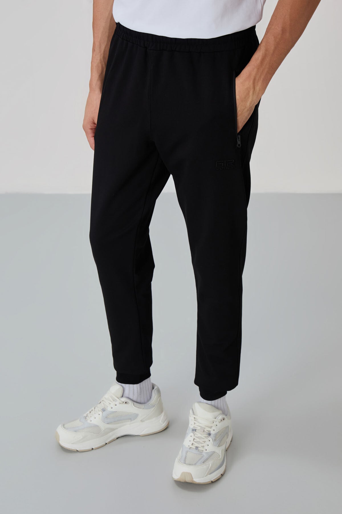 Image of Anton Gri Melanj - Siyah Jogger Eşofman Takım - 85178