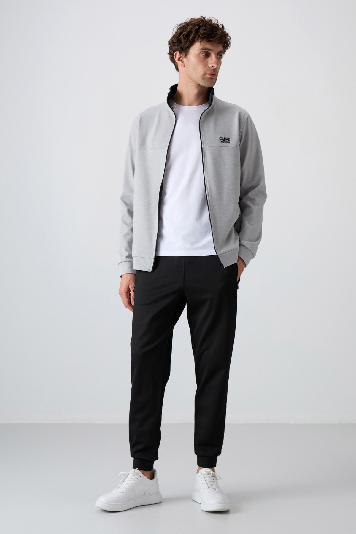 Image of Hugo Grey Melange - Set trening bărbătesc negru Jogger - 85198