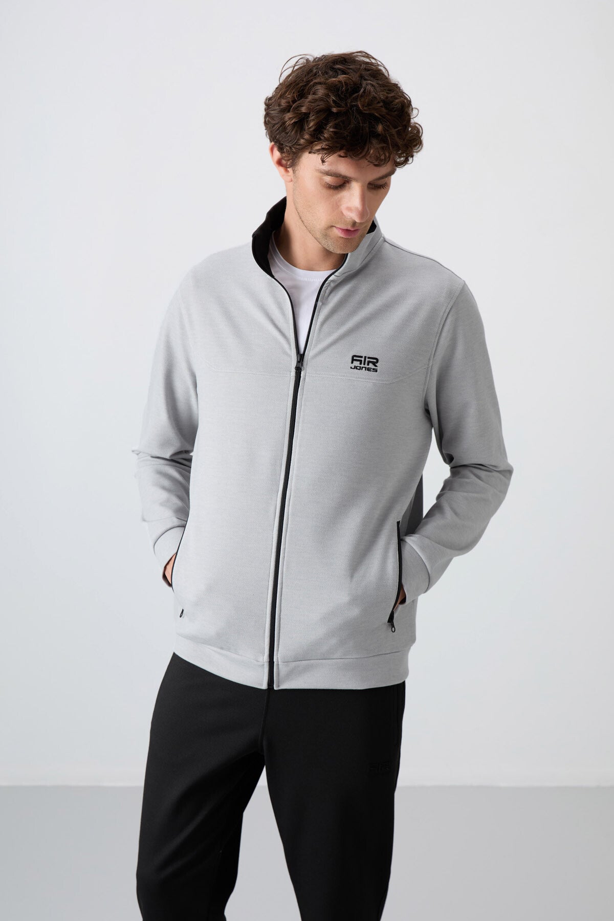 Image of Hugo Grey Melange - Set trening bărbătesc negru Jogger - 85198
