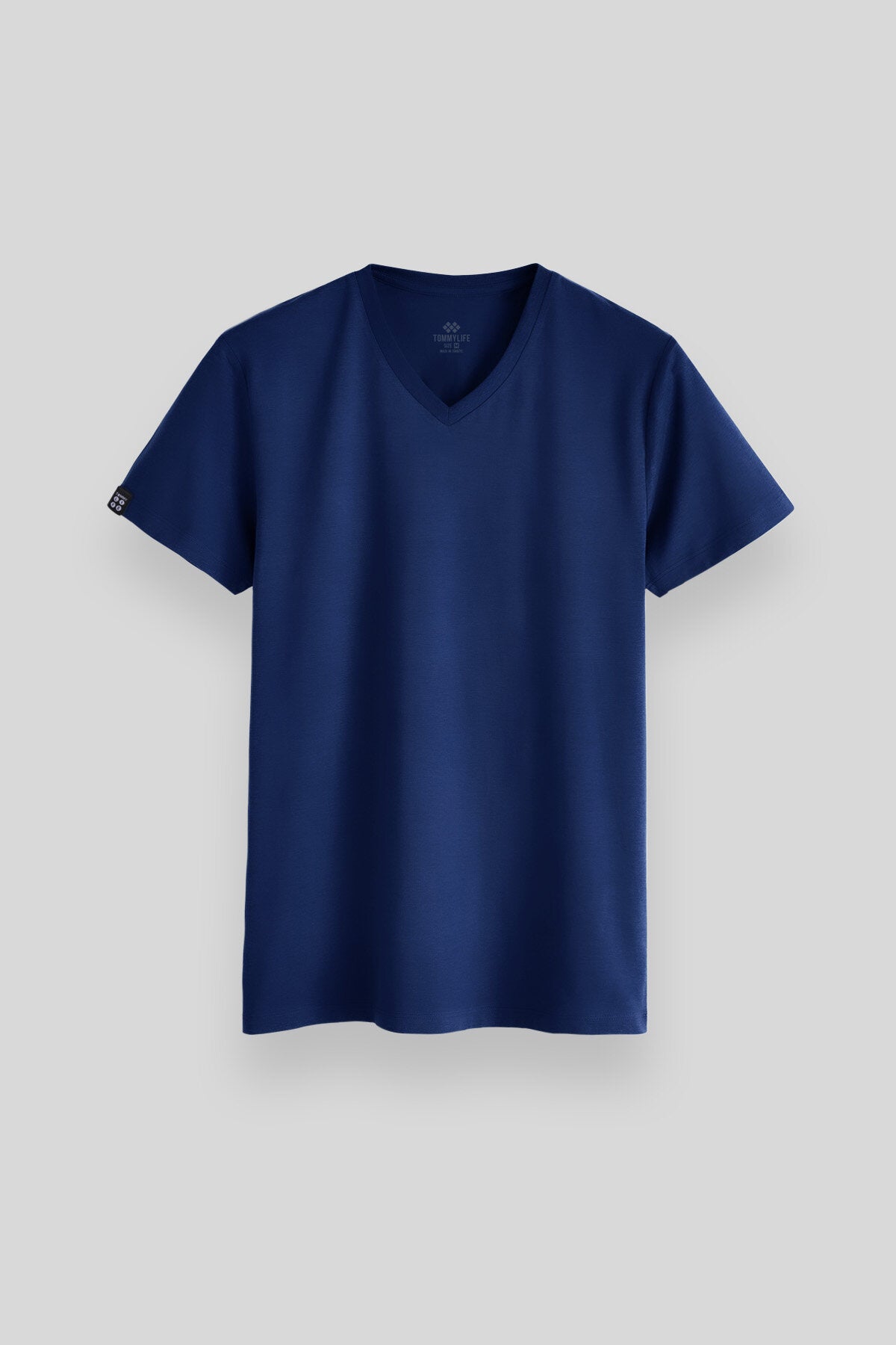 Image of İndigo Basic Kısa Kol Standart Kalıp V Yaka Erkek T-Shirt - 87912
