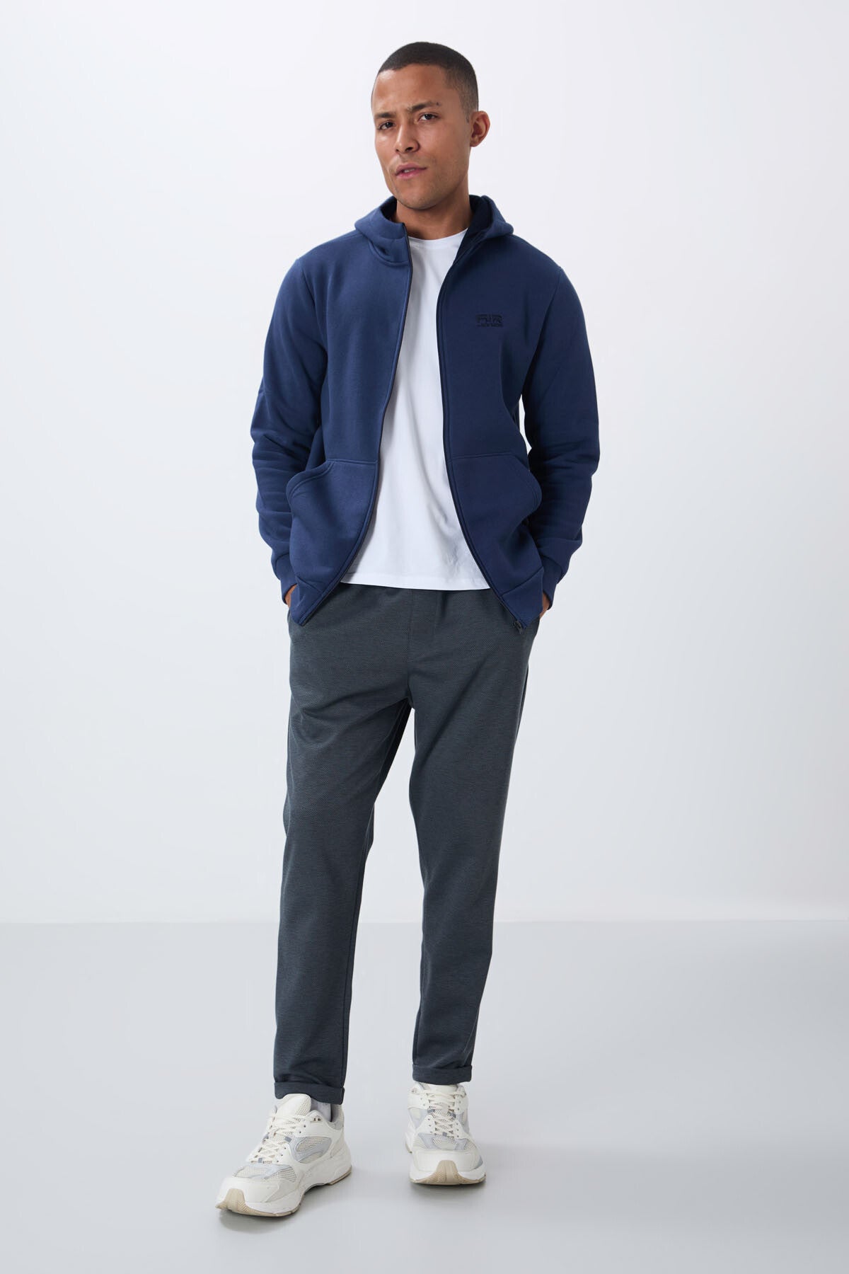 Image of Hector İndigo Şardonlu Erkek Sweatshirt - 88139