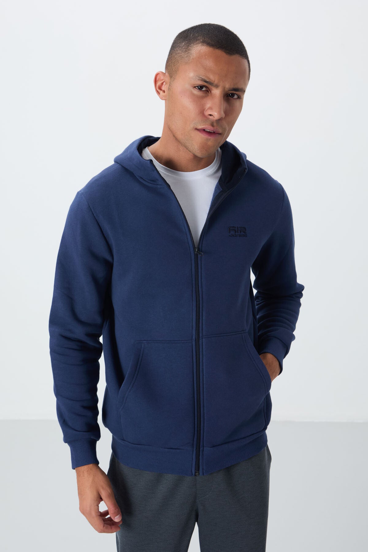 Image of Hector İndigo Şardonlu Erkek Sweatshirt - 88139