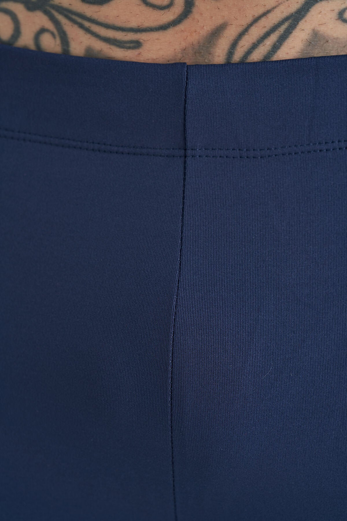 Image of İndigo Logo Baskılı Yüksek Bel Slim Fit Aktif Spor Erkek Tayt - 84989