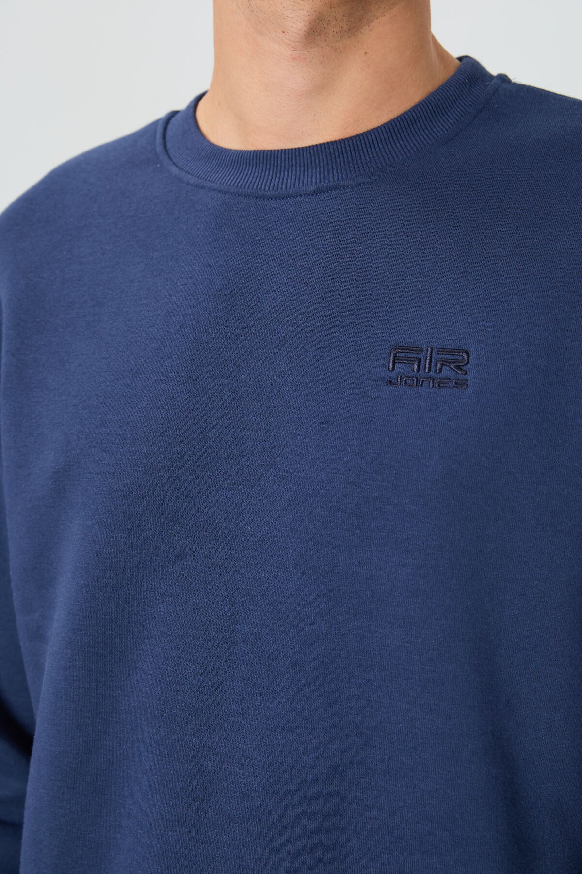 Image of Omar İndigo Şardonlu Erkek Sweatshirt - 88137