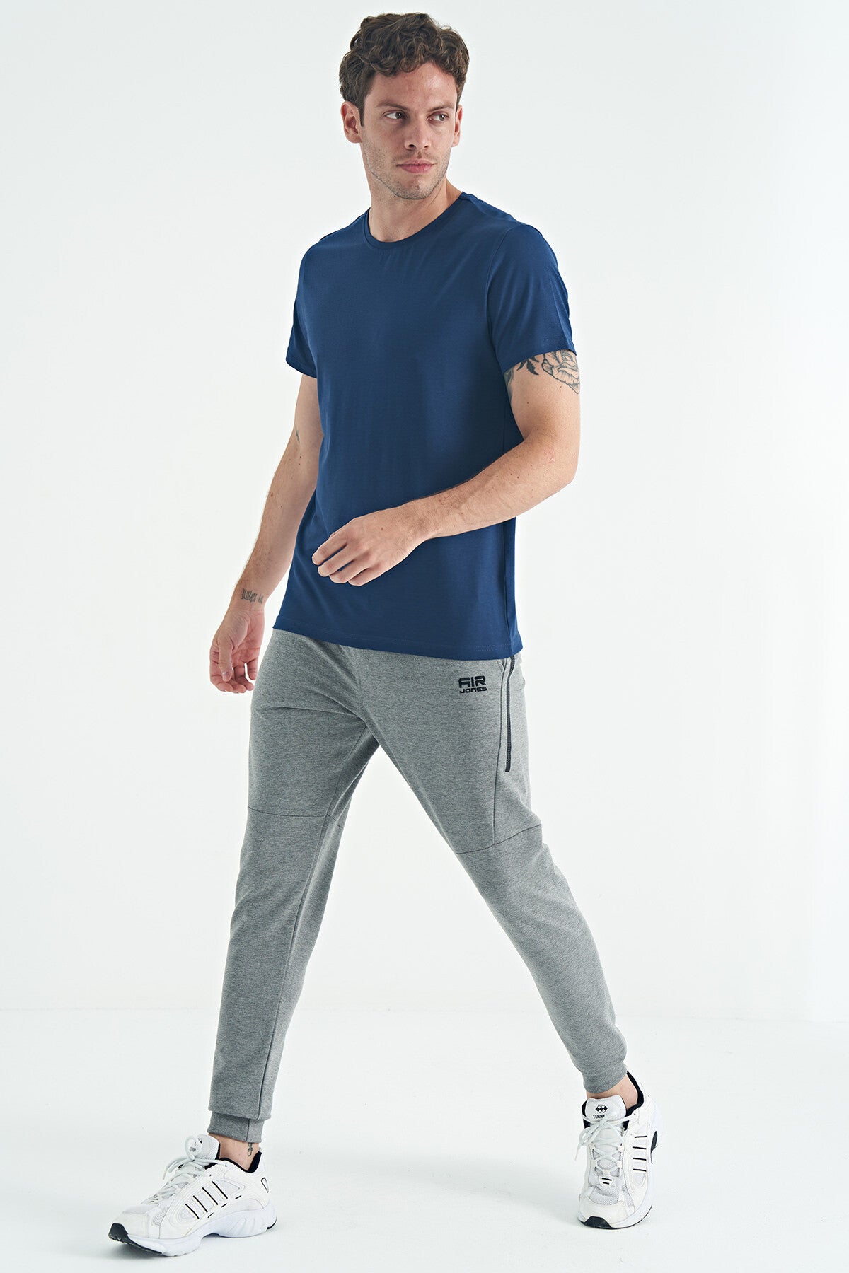 Image of Calvin İndigo Basic Erkek T-Shirt - 88245