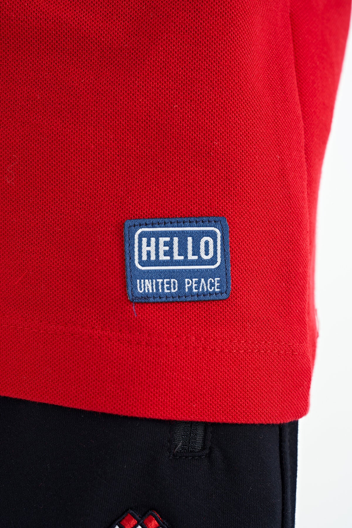 Image of Kırmızı Baskı Detaylı O Yaka Standart Kalıp Erkek Çocuk T-Shirt - 11145