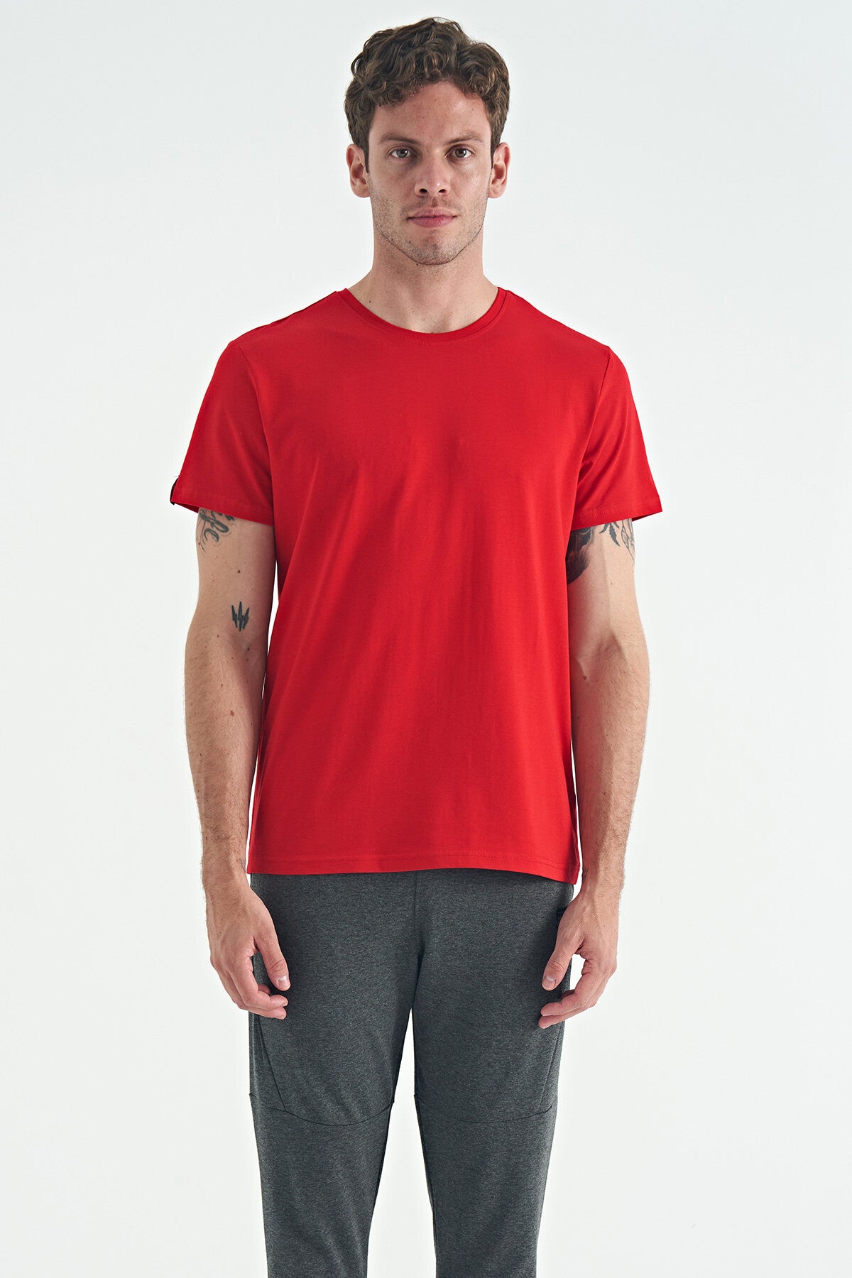 Image of Calvin Kırmızı Basic Erkek T-Shirt - 88245