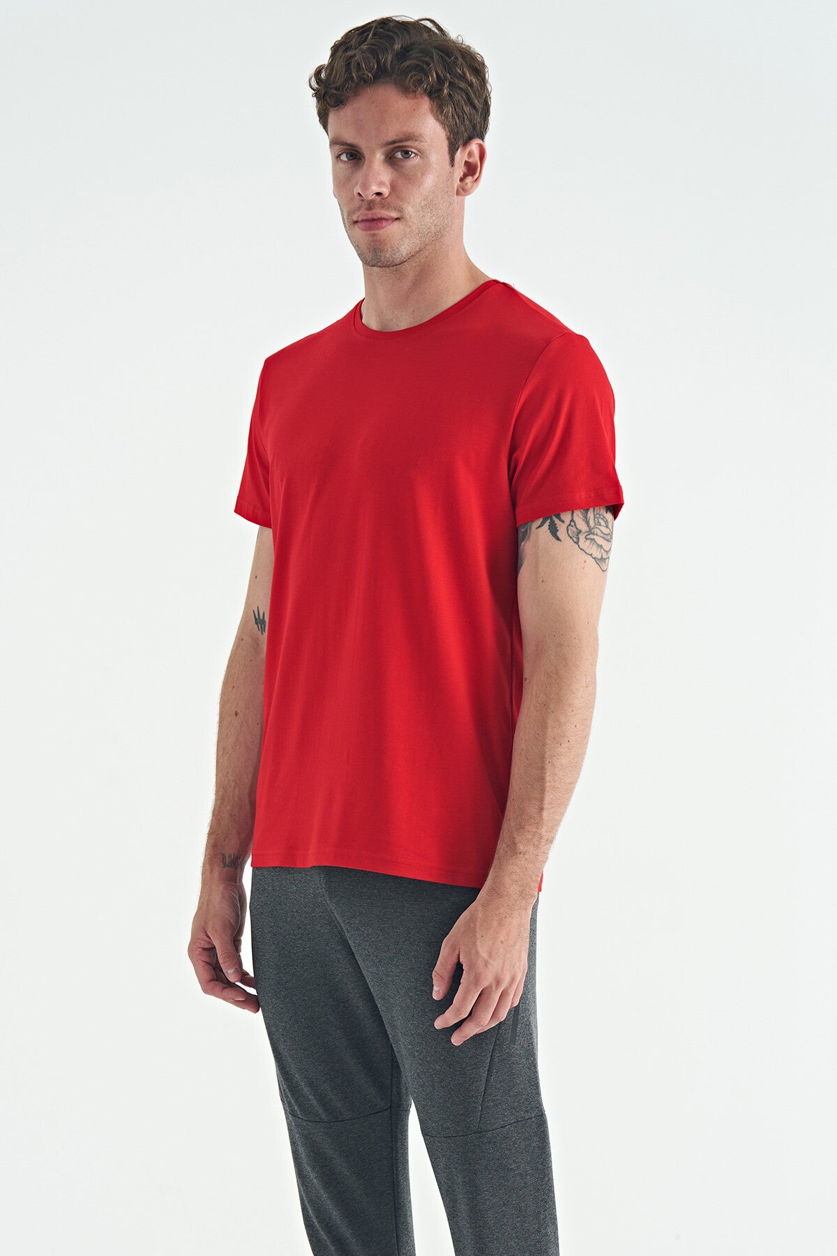 Image of Calvin Kırmızı Basic Erkek T-Shirt - 88245