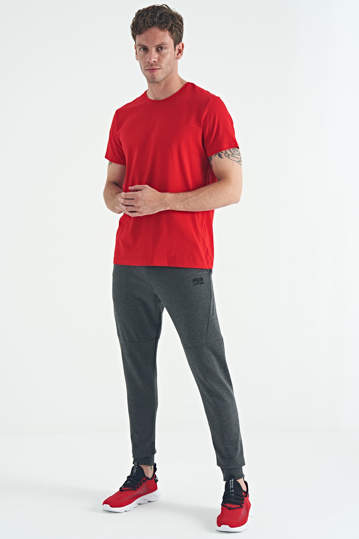 Image of Calvin Kırmızı Basic Erkek T-Shirt - 88245