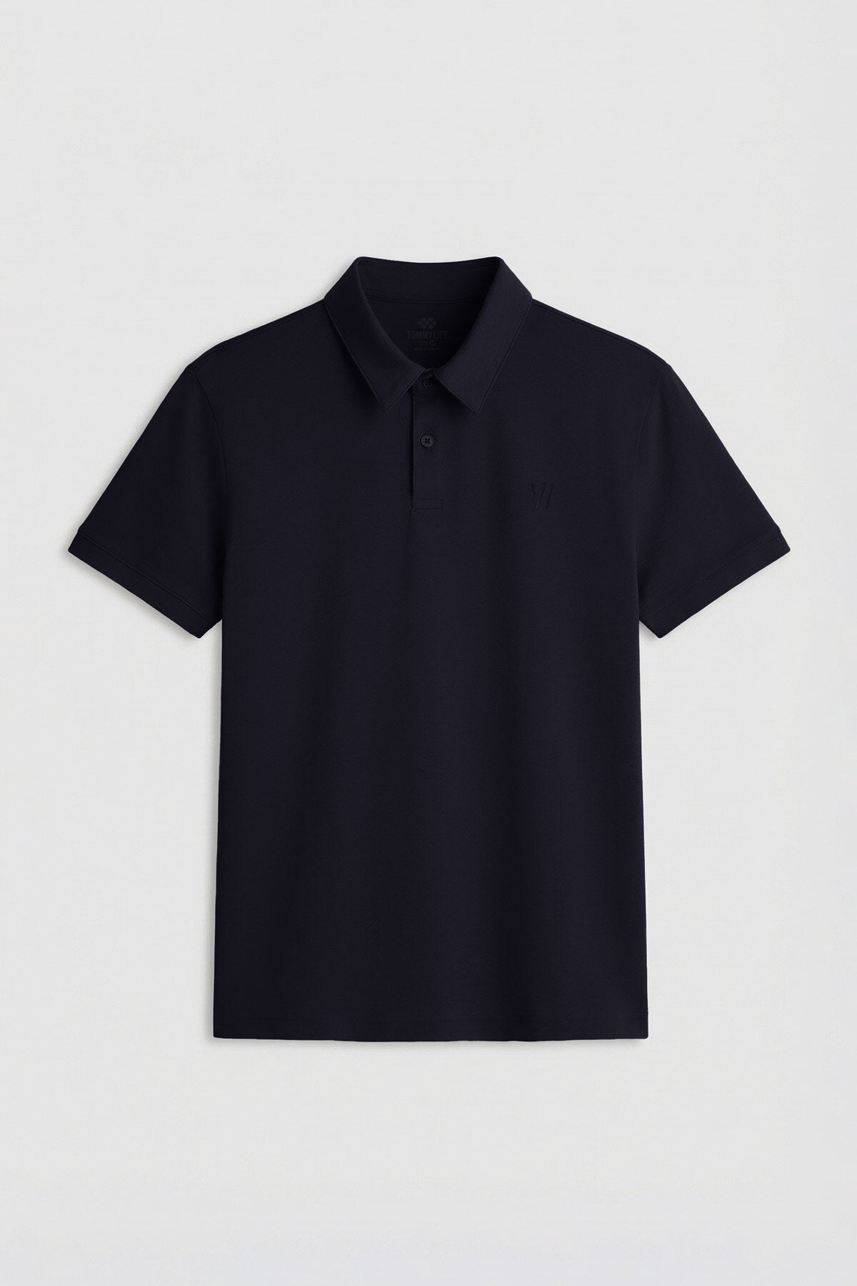 Image of Lacivert Standart Kalıp Basic Polo Yaka Erkek T-Shirt - 87768