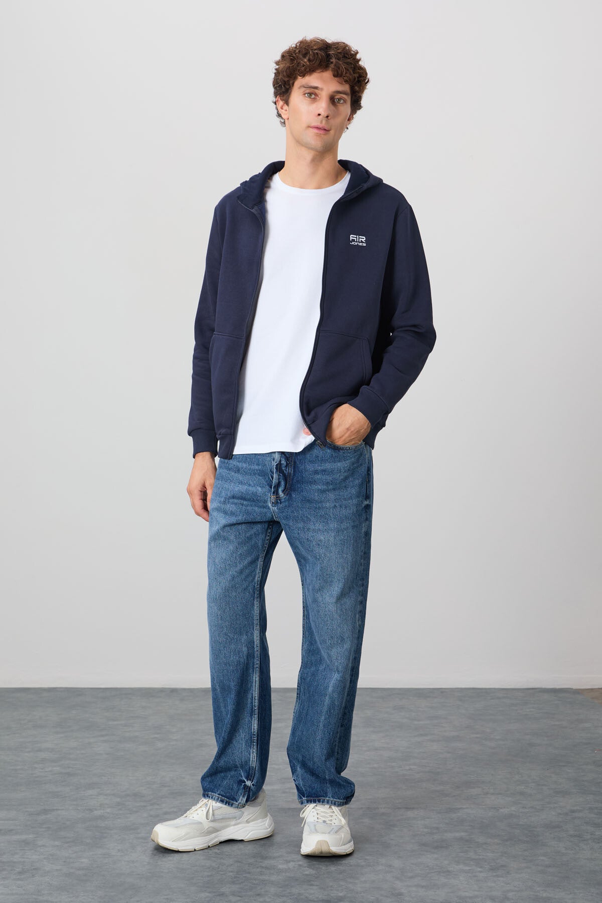 Image of Hector Lacivert Şardonlu Erkek Sweatshirt - 88139