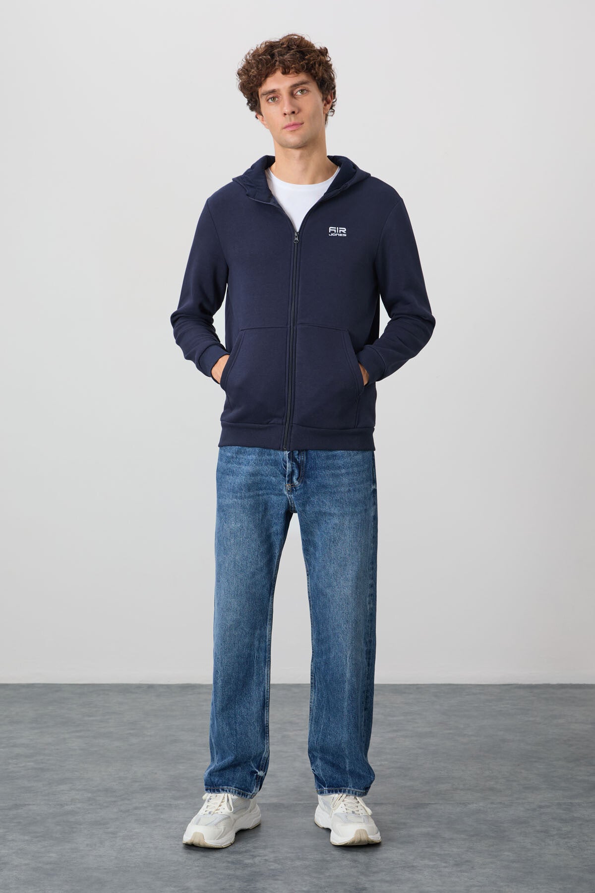 Image of Hector Lacivert Şardonlu Erkek Sweatshirt - 88139