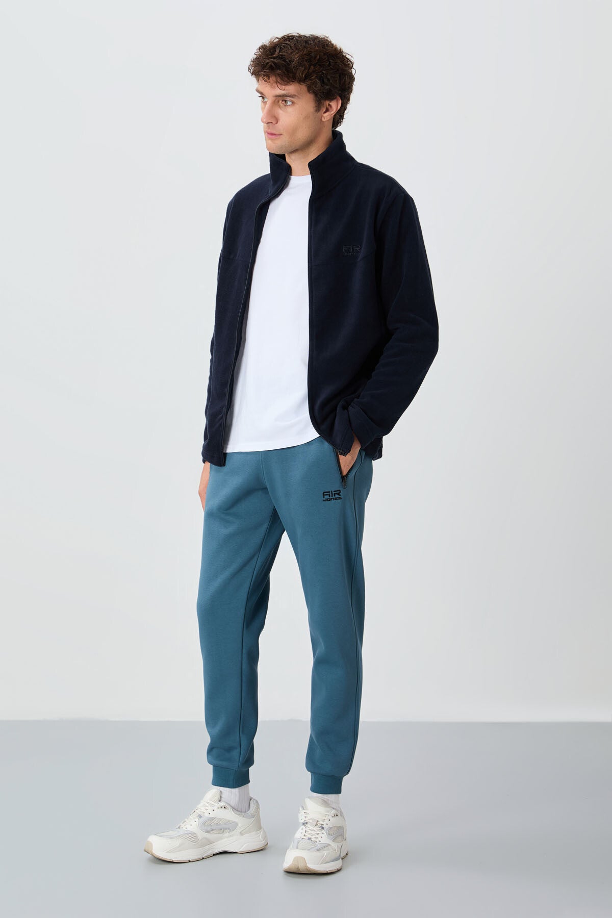 Image of Hardy Lacivert Standart Kalıp Polar Erkek Sweatshirt - 88299