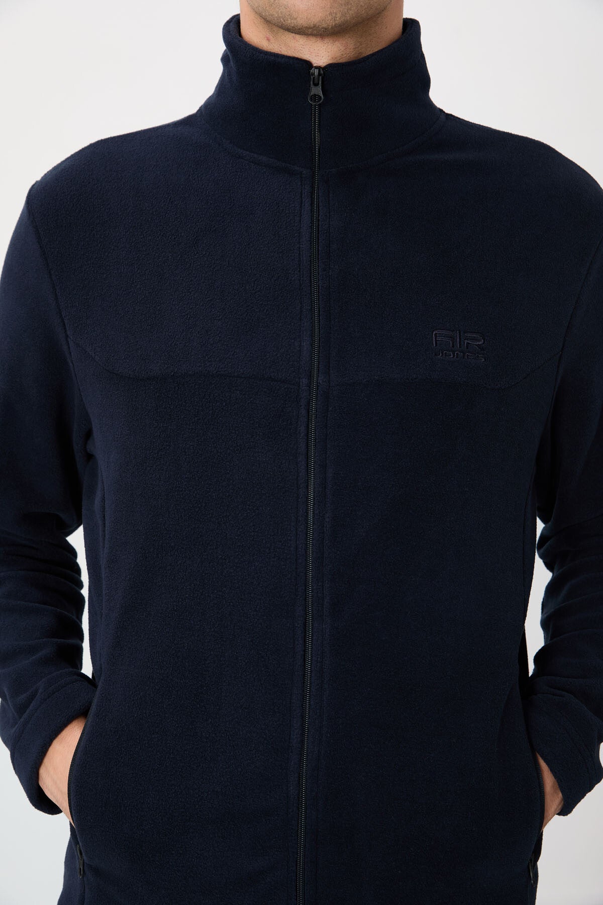 Image of Hardy Lacivert Standart Kalıp Polar Erkek Sweatshirt - 88299