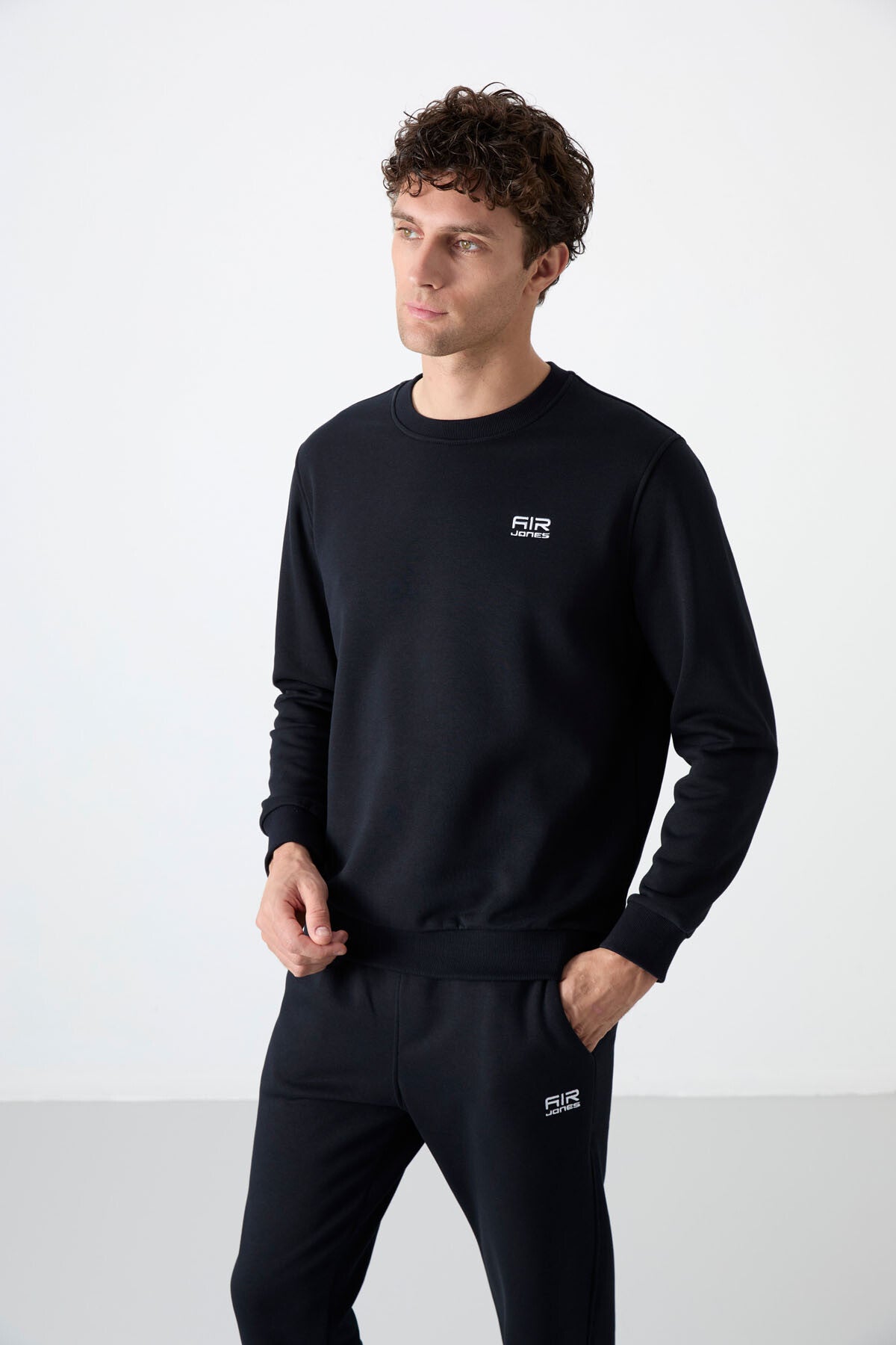 Image of Set trening Andy bleumarin din fleece pentru bărbați - 85190
