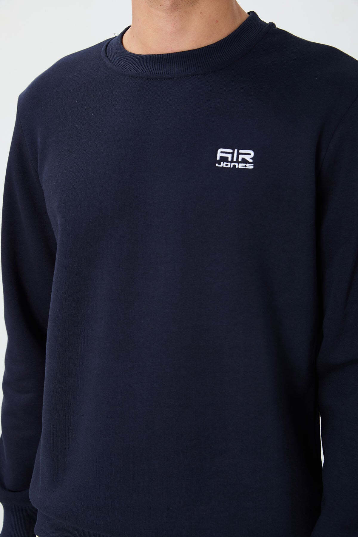 Image of Omar Lacivert Şardonlu Erkek Sweatshirt - 88137