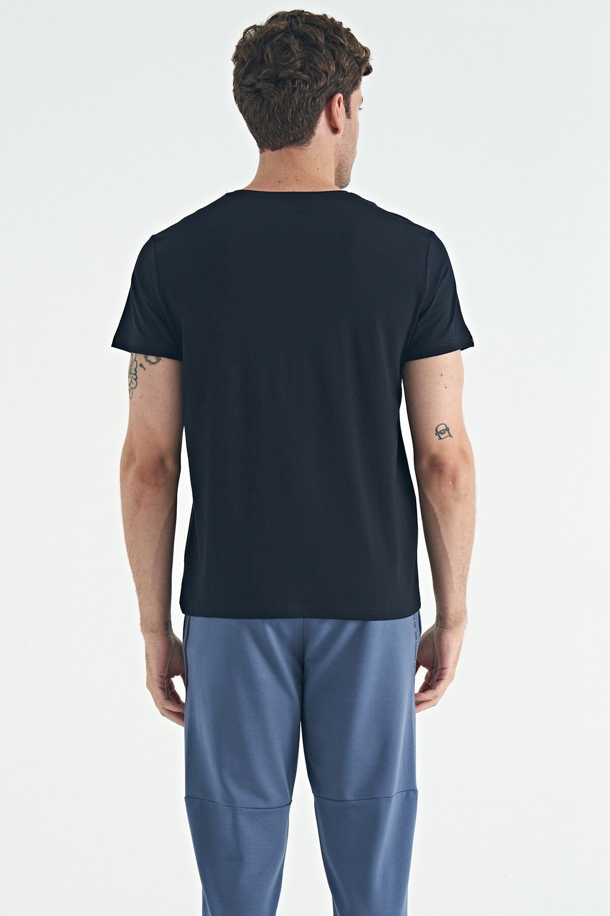 Image of Calvin Lacivert Basic Erkek T-Shirt - 88245