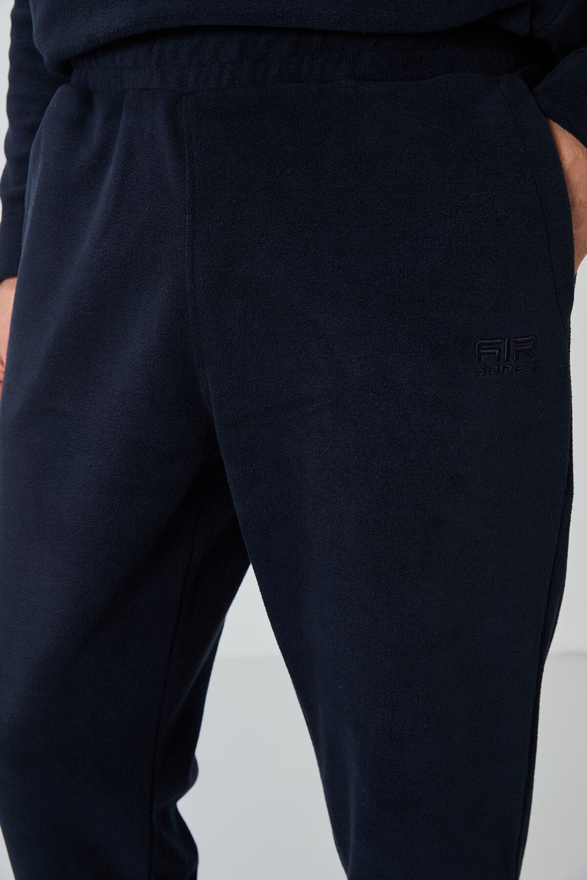 Image of Set trening Carol bleumarin din fleece pentru bărbați - 85226