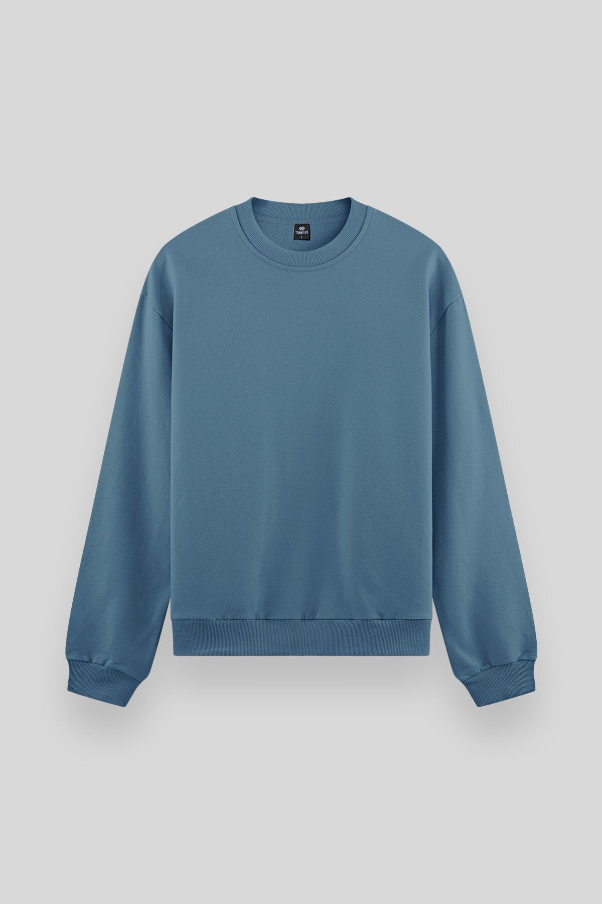 Image of Orman Yeşili Basic O Yaka Rahat Form Erkek Sweatshirt - 88053
