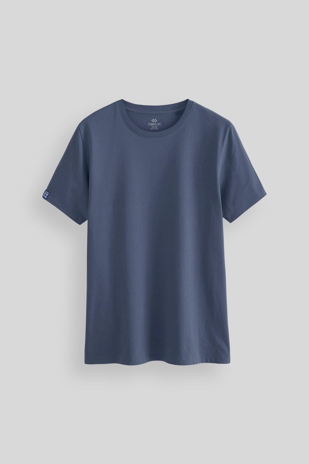 Image of Petrol Erkek Basic Kısa Kol Standart Kalıp O Yaka T-shirt - 87911
